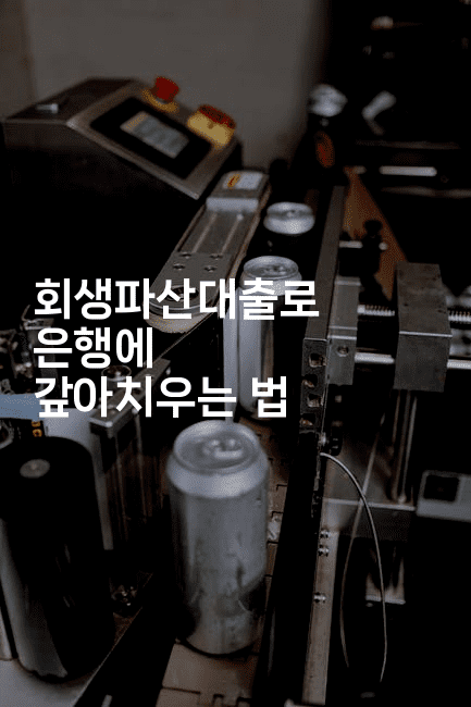 회생파산대출로 은행에 갚아치우는 법-하쿠나