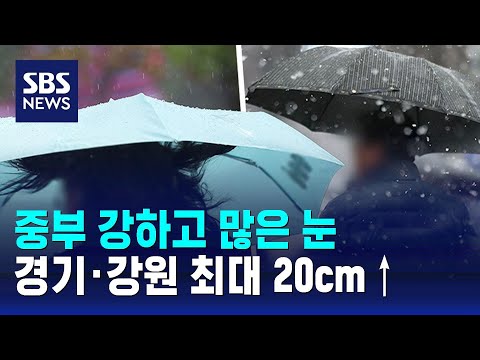 [날씨] 중부 강하고 많은 눈…경기·강원 최대 20cm↑ / SBS